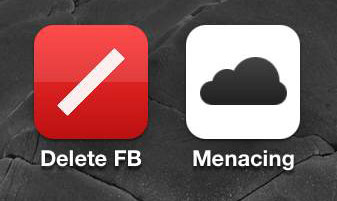 Screenshot of generated touch icons on an iPhone4